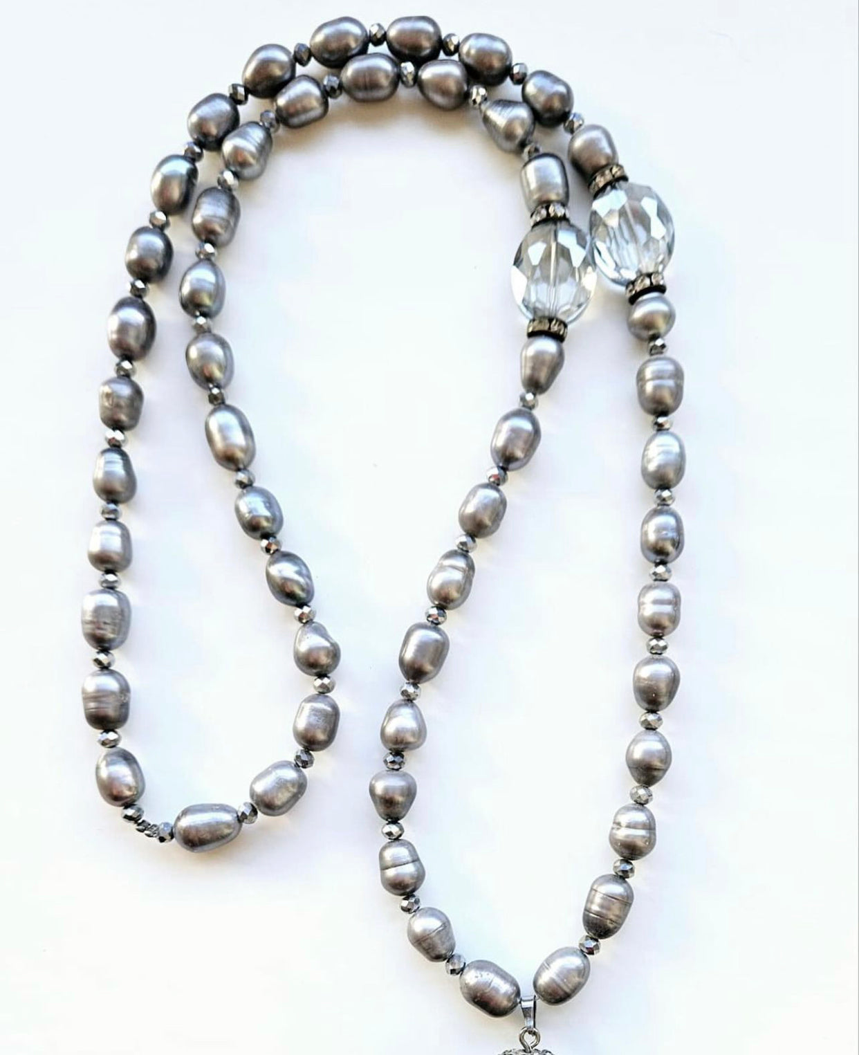 COLLAR LARGO PERLA CON COLGANTE