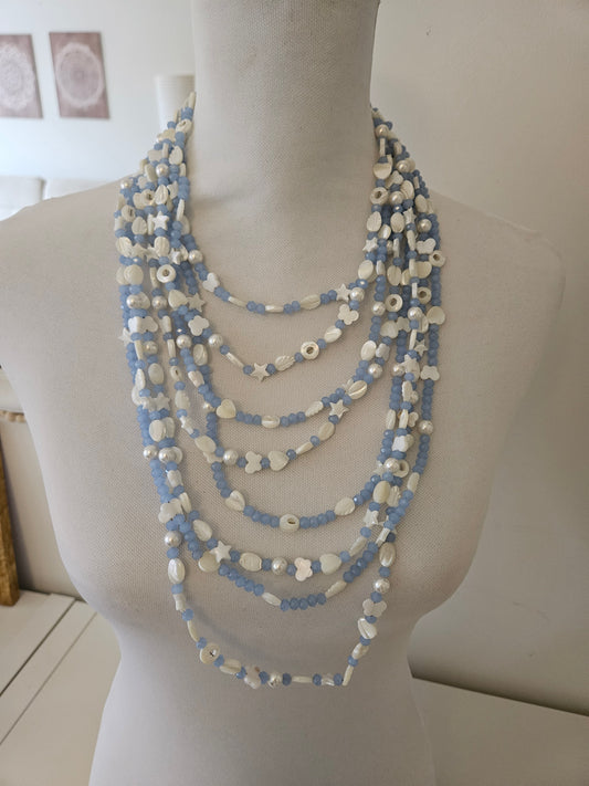 COLLAR CRISTAL CON PASANTES DE NÁCAR