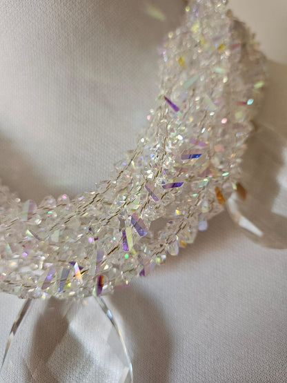 COLLAR CRISTAL CON LAGRIMAS DE LUZ